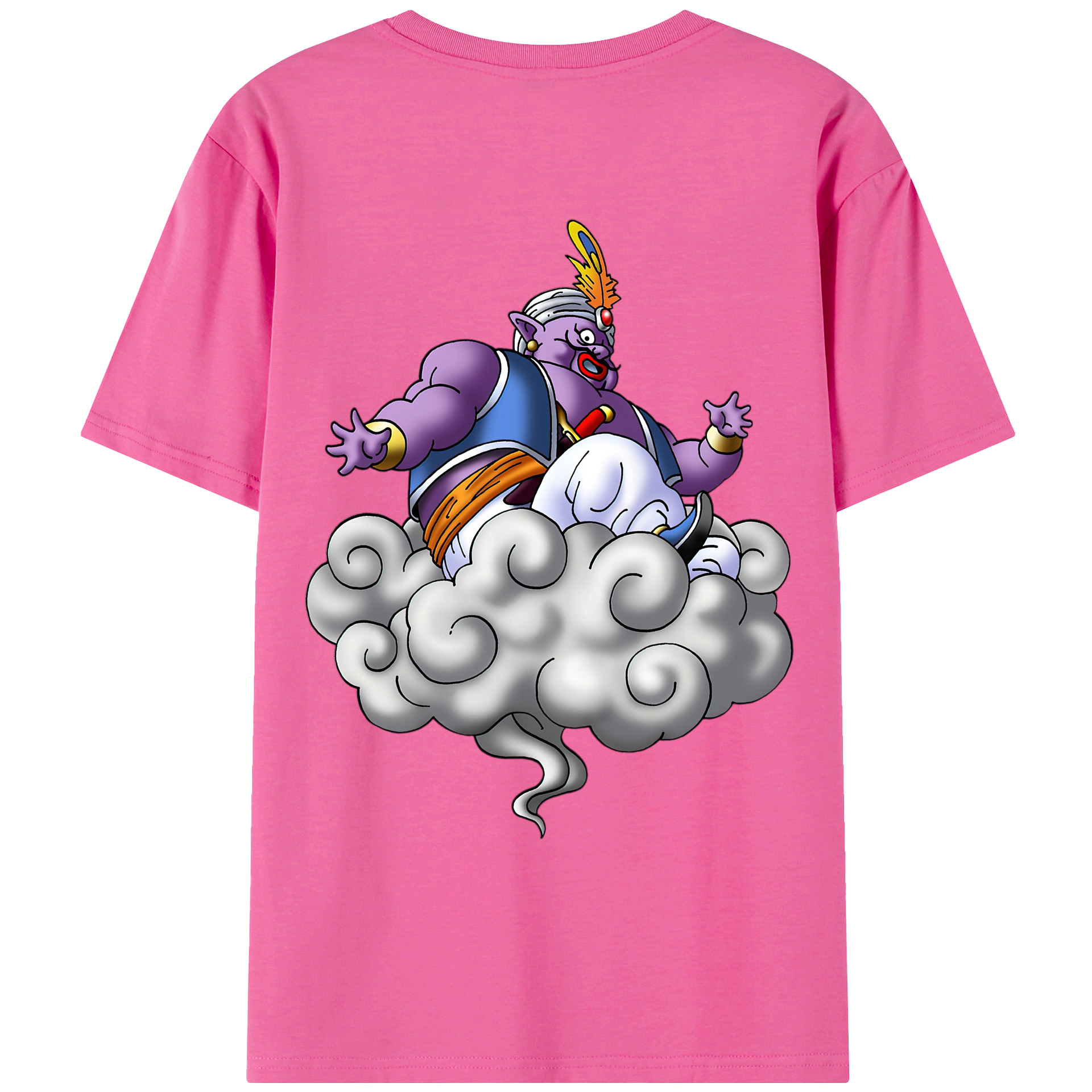 （画像用） ドラゴンクエスト Doragon Kuesuto Dragon Quest レディース半袖Tシャツ(バックプリント)